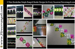 Borderline Simple Rangoli Border Designs