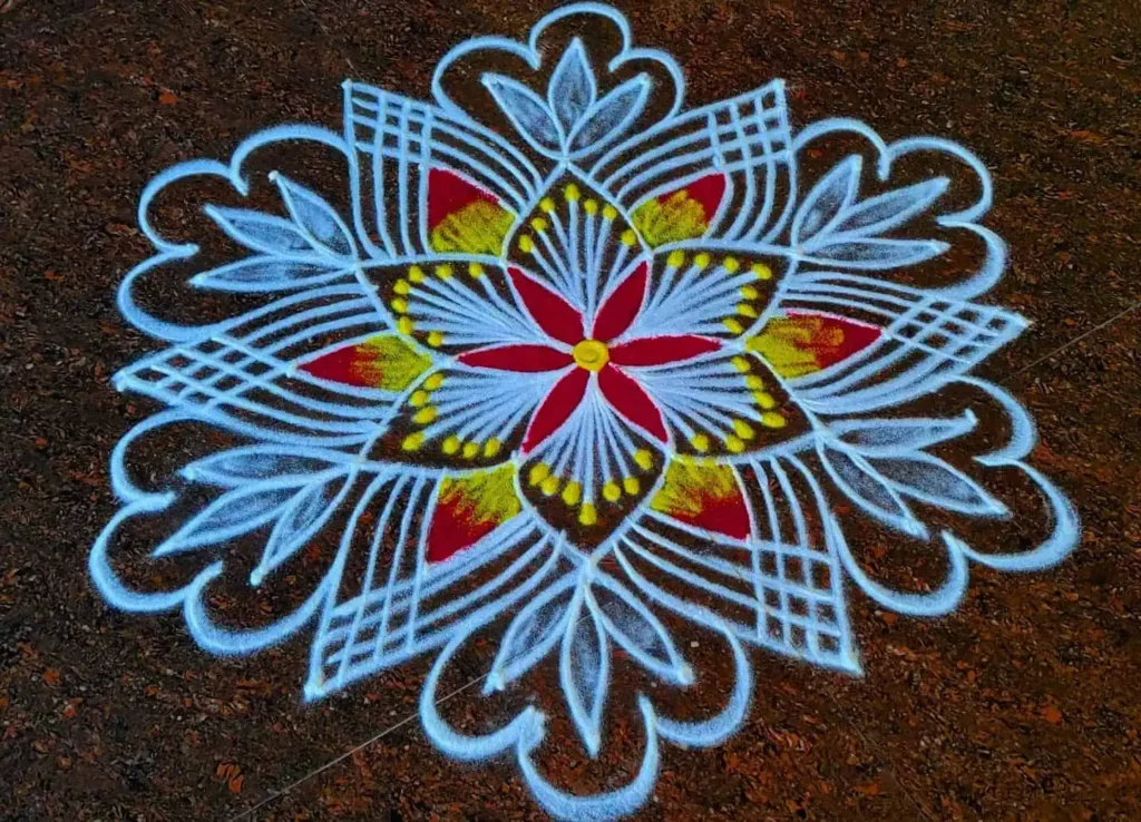 Flower Kolam Easy