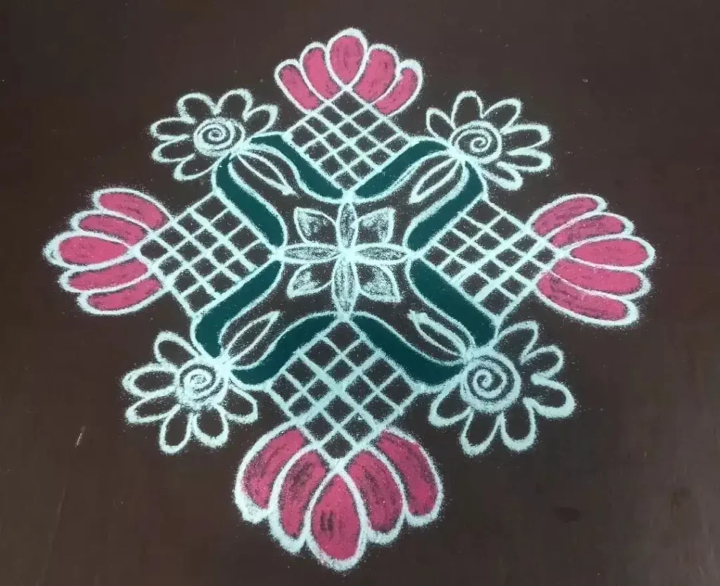 Flower Kolam Easy