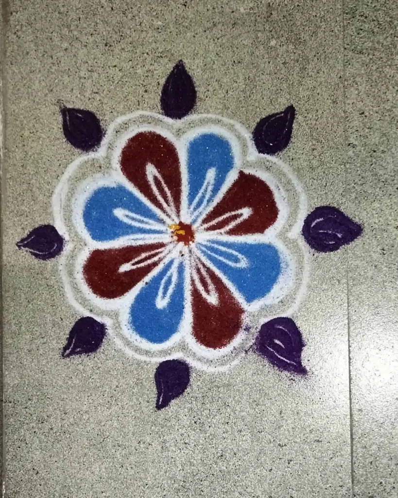 Flower Kolam Easy