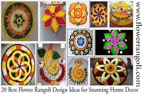Best Flower Rangoli Design