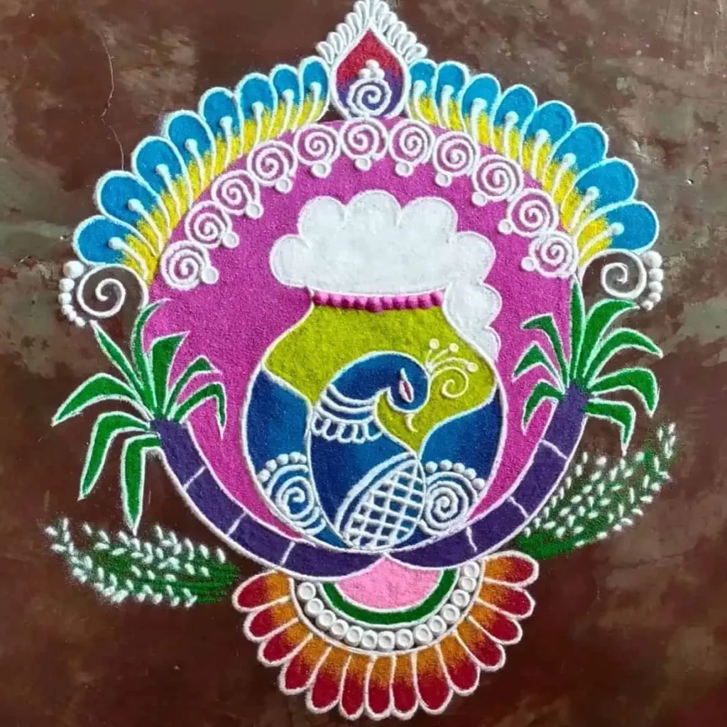 Pongal Kolam Designs Rangoli