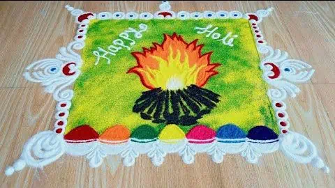 Rangoli for Holi Special