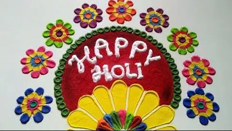 Rangoli for Holi Special