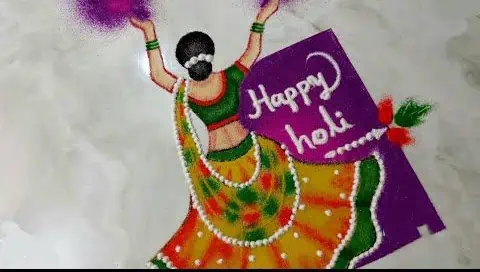 Rangoli for Holi Special