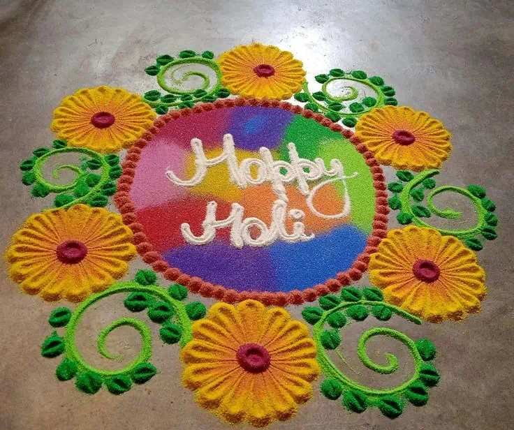 Rangoli for Holi Special