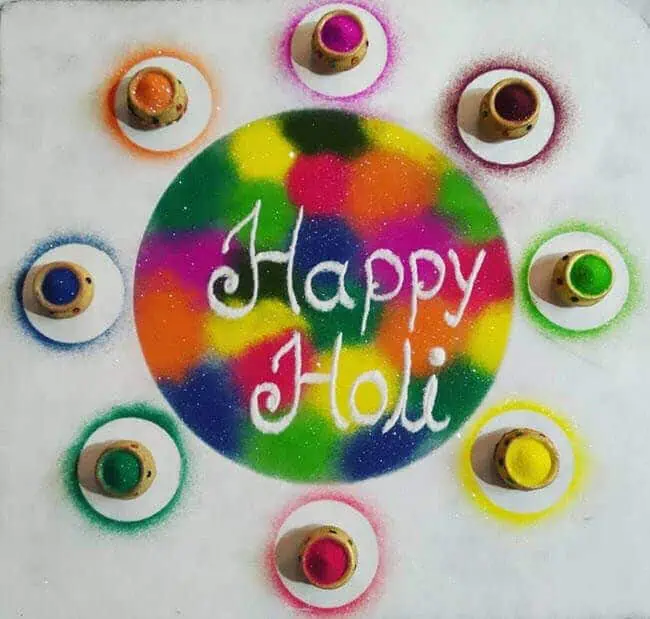 Rangoli for Holi Special