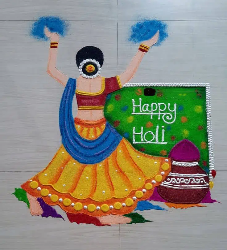 Rangoli for Holi Special