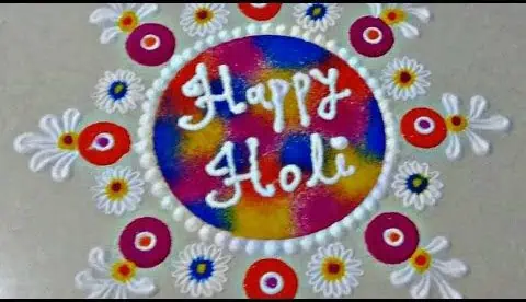 Rangoli for Holi Special
