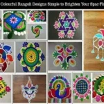 Colourful Rangoli Designs Simple