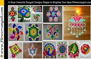 Colourful Rangoli Designs Simple