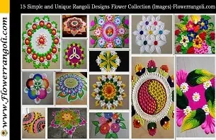 Unique Rangoli Designs Flower